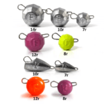 Set de plumburi Fanatik pentru light-jigging la știucă 9 buc