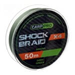Shock Leader Carp Pro Shock Braid PE X4 0.16mm 50m Dark Green - imagine 2