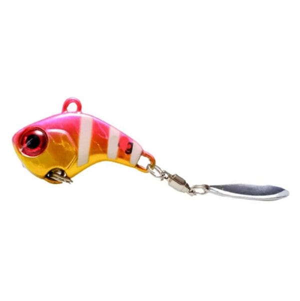 Vobler Ryuji Scorpy Vib 10gr culoare Gold Zebra Glow - imagine 2