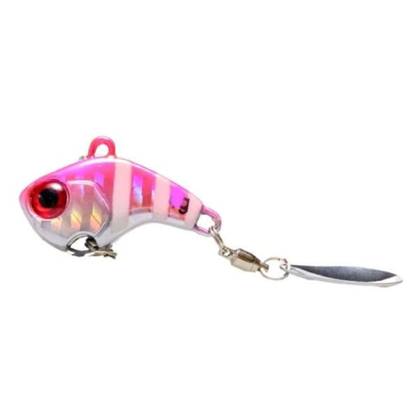 Vobler Ryuji Scorpy Vib 10gr culoare Pink Zebra Glow - imagine 2