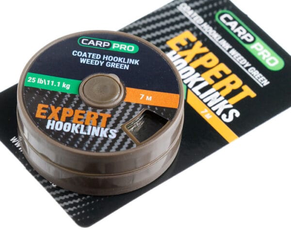 Fir textil Carp Pro Expert Coated Hooklink Green 25lb / 7m - imagine 2