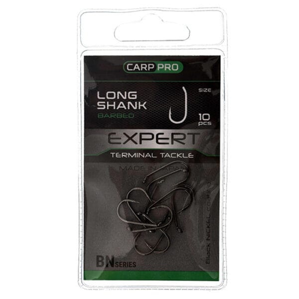 Cârlig Carp Pro Black Nickel Long Shank №4 - imagine 2