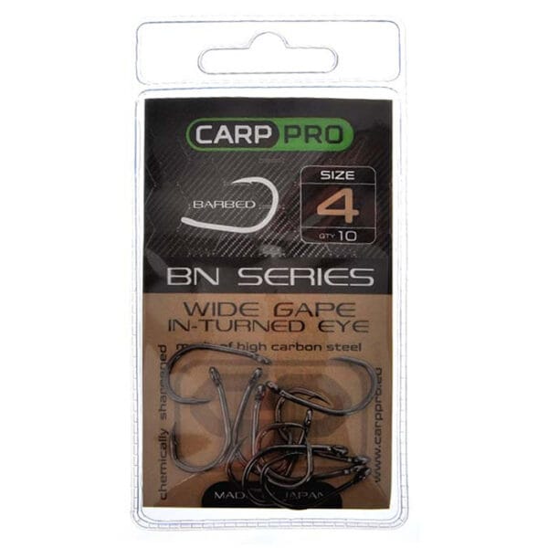 Cârlig Carp Pro Black Nickel Wide Gape In-turned Eye №4 - imagine 2