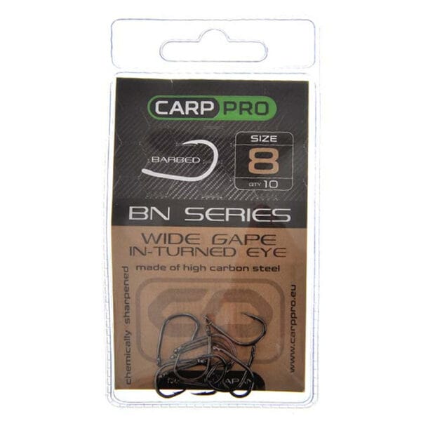 Cârlig Carp Pro Black Nickel Wide Gape In-turned Eye №8 - imagine 2