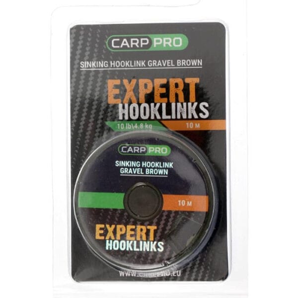 Fir textil Carp Pro Gravel Brown Sinking 25lb/10m - imagine 2