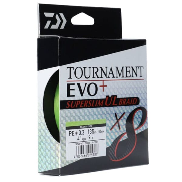 Fir Daiwa Tournament Evo+ 8x Superslim Braided Line #0.5 / 0.121mm / 135m - imagine 2