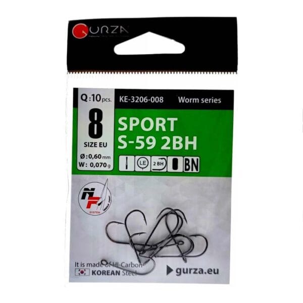Cârlig Gurza Sport S-59 2BH #1/0 - imagine 2