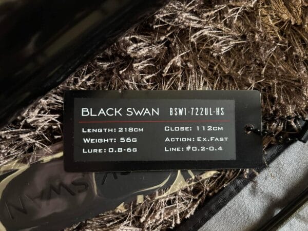 Lanseta spinning Favorite Black Swan BSW1-722UL-HS 0.8 - 6g / 2.18m - imagine 2