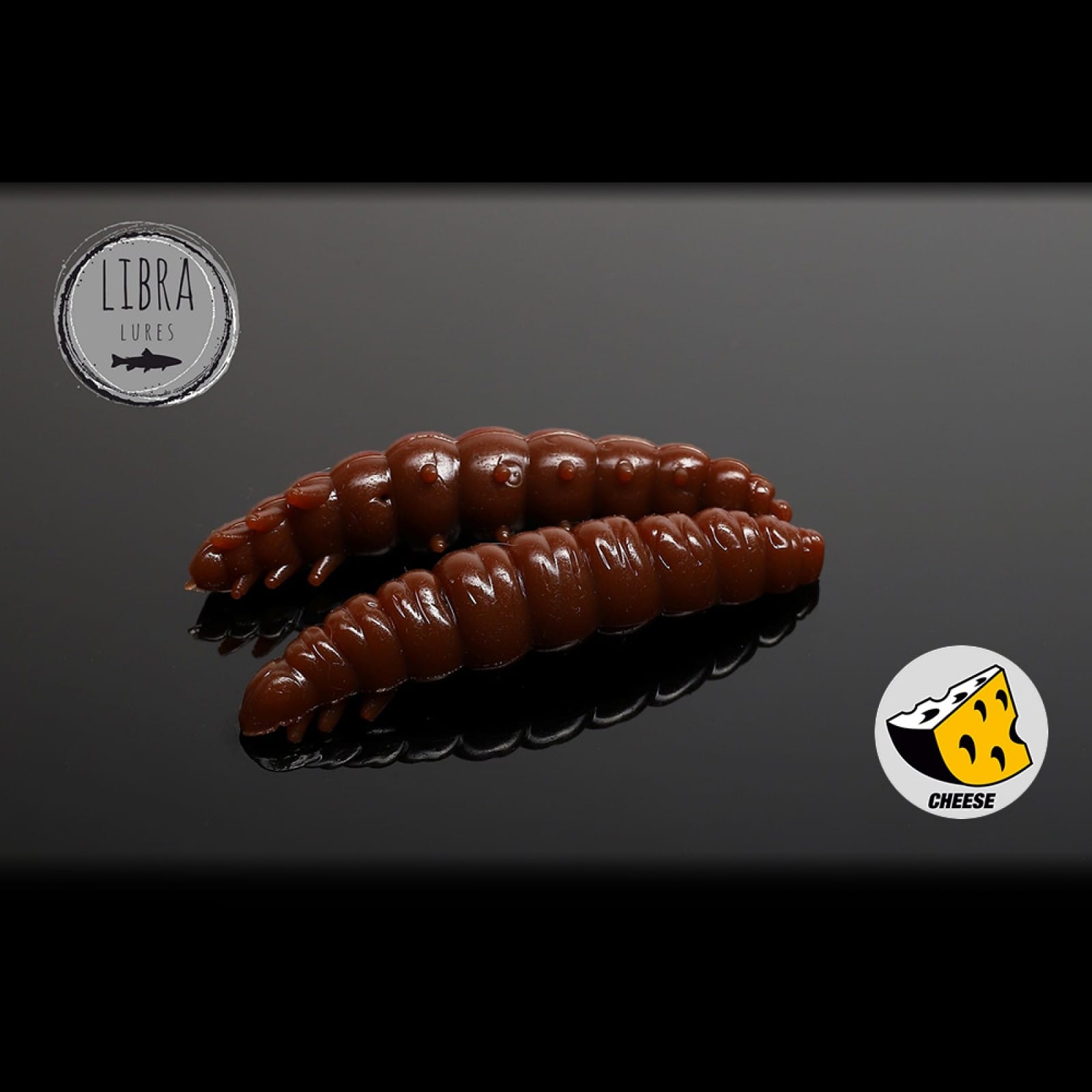 LARVA-038-BROWN-1600x1600-1.jpg Năluca soft Libra Larva 3.5cm / 038 Branza - imagine 1