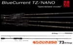 Lanseta spinning YAMAGA BLUE CURRENT 73ALL RANGE TZ-NANO PROFESSOR 2.22m 0.5-12g Fuji Titanium Torzite