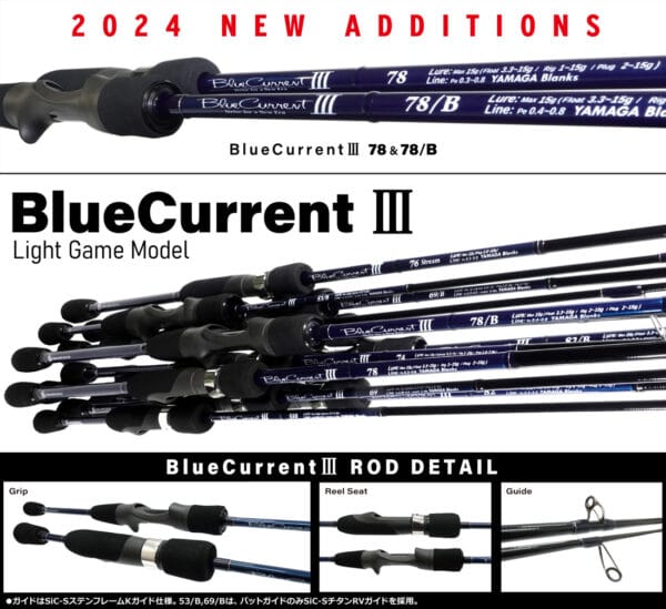 LANSETA YAMAGA BLUE CURRENT III 78/B CAST 2.425m 2-15gr - imagine 3