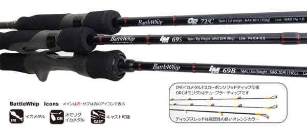 LANSETA YAMAGA BATTLE WHIP IM 69/B CAST 2.070m 110gr - imagine 2