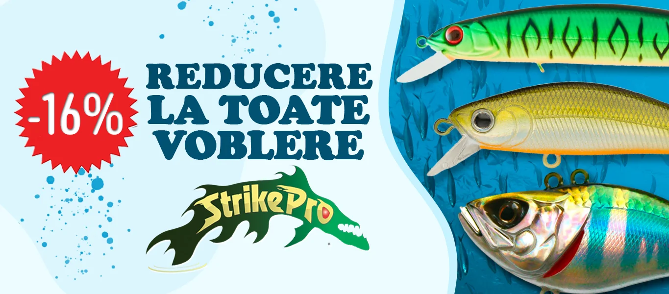 Reducere la voblere Strike Pro – momeli artificiale pentru pescuit Lucky Fish România