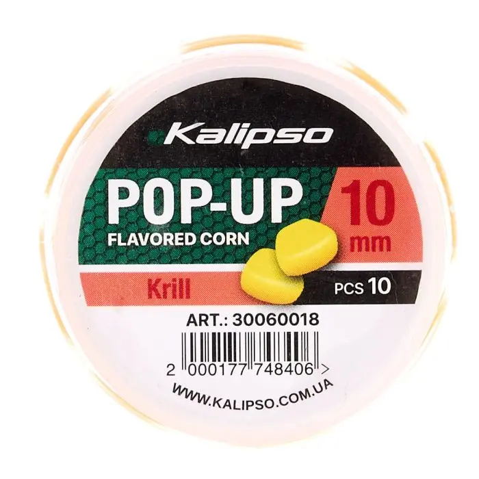 30060018_10_jpg.webp Porumb Artificial Dipuit Kalipso Pop-Up 10mm/10buc Krill - imagine 1