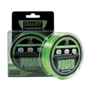 Fir monofilament MAVER GREEN POWER FLUORINE 300m 0.18mm Verde Fluo