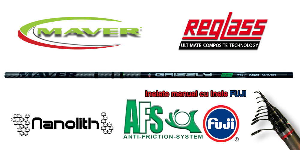 Lanseta bologneza MAVER GRIZZLY 23 TRT 7M inele FUJI Lanseta bologneza MAVER GRIZZLY 23 TRT 7M inele FUJI