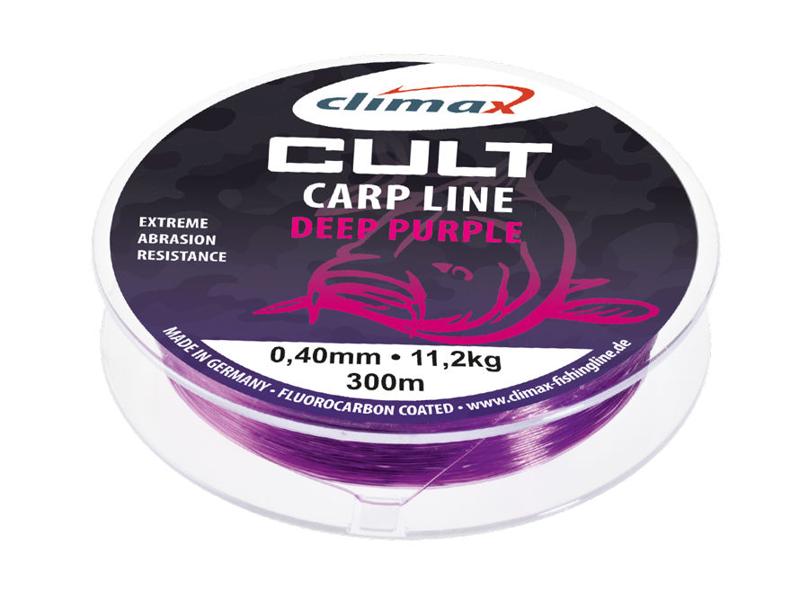 Fir monofilament CLIMAX CULT CRAP DEEP PURPLE 300m 0.30mm Fir monofilament CLIMAX CULT CRAP DEEP PURPLE 300m 0.30mm