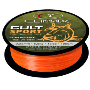 Fir monofilament CLIMAX CULT CARP SPORT MONO ORANGE 1000m 0.20mm