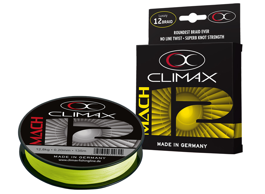 Fir textil CLIMAX MACH X12 FLUO YELLOW 135m 0.15mm 8.3kg Fir textil CLIMAX MACH X12 FLUO YELLOW 135m 0.15mm 8.3kg