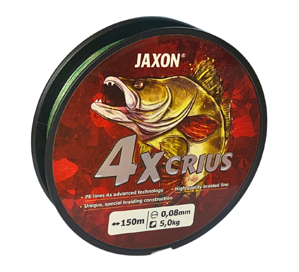 Fir textil JAXON CRIUS PE 4X DARK GREEN 150m 0.18mm 19kg Fir textil JAXON CRIUS PE 4X DARK GREEN 150m 0.18mm 19kg