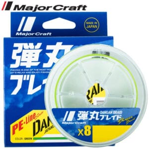 Fir textil MAJOR CRAFT DANGAN BRAID X8 150m #1.2 25lb Fluo Light Green