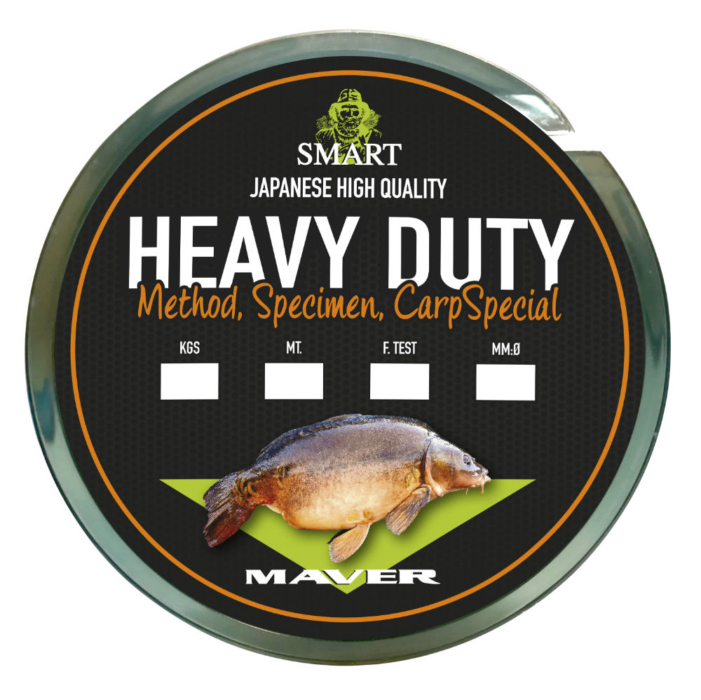 Fir monofilament MAVER SMART HEAVY DUTY CARP SPECIAL SINKING 600m 0.25mm Fir monofilament MAVER SMART HEAVY DUTY CARP SPECIAL SINKING 600m 0.25mm