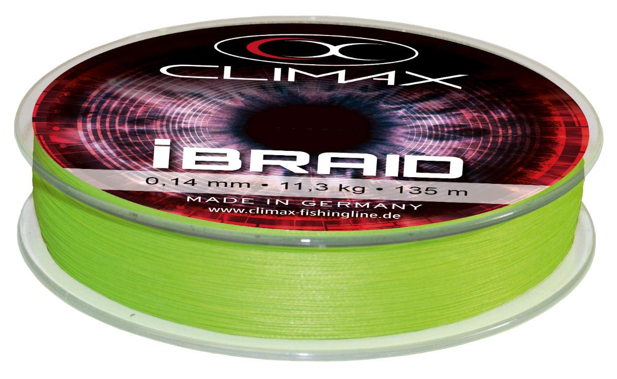 Fir textil CLIMAX iBRAID X8 CHARTREUSE 135m 0.22mm 21.5kg Fir textil CLIMAX iBRAID X8 CHARTREUSE 135m 0.22mm 21.5kg