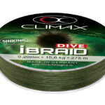Fir textil CLIMAX iBRAID DIVE SINKING OLIVE GREEN 135m 0.15mm 7.5kg