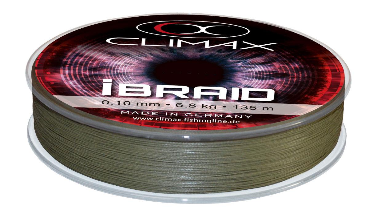 Fir textil CLIMAX iBRAID X8 OLIVE GREEN 135m 0.12mm 9.2kg Fir textil CLIMAX iBRAID X8 OLIVE GREEN 135m 0.12mm 9.2kg