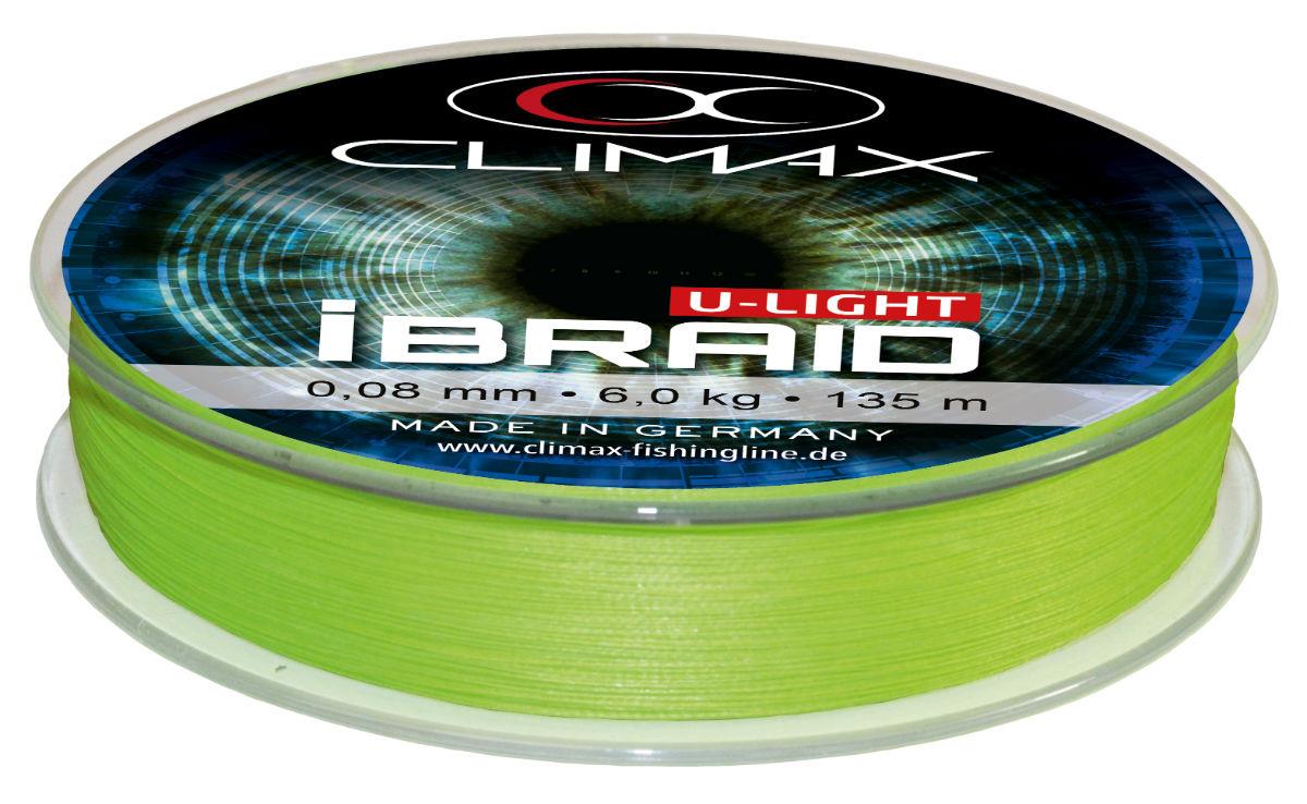 Fir textil CLIMAX iBRAID U-LIGHT CHARTREUSE 135m 0.04mm 3.0kg Fir textil CLIMAX iBRAID U-LIGHT CHARTREUSE 135m 0.04mm 3.0kg