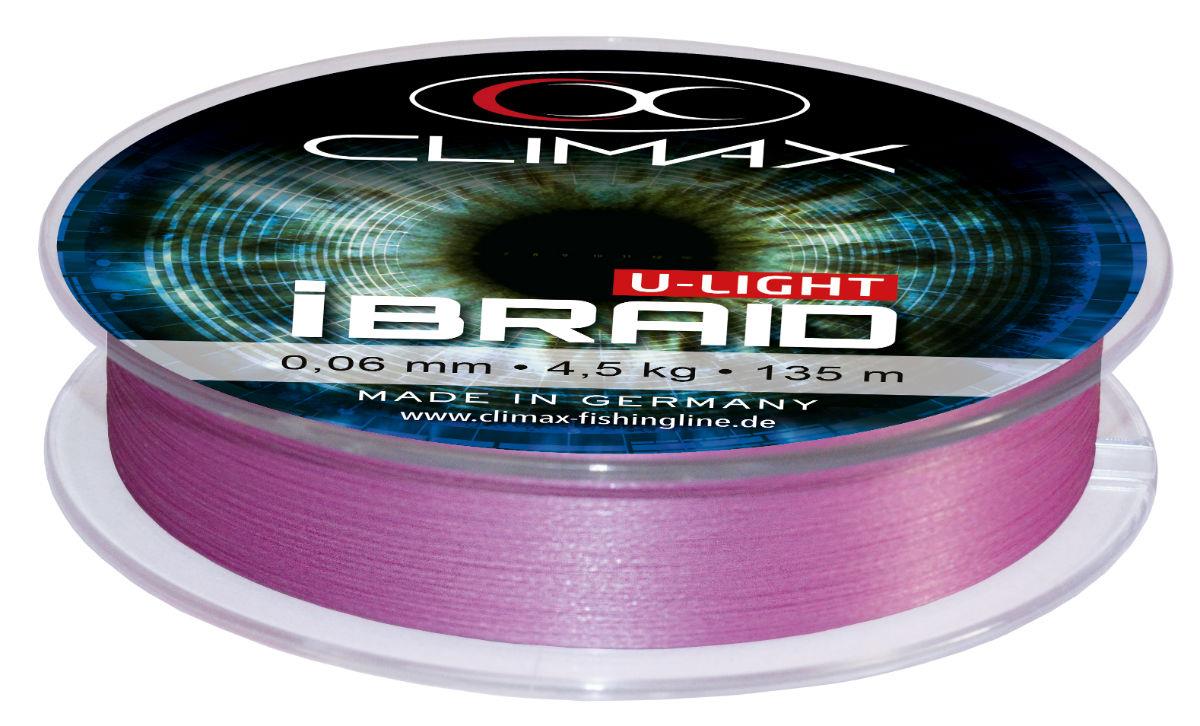 Fir textil CLIMAX iBRAID U-LIGHT FLUO PURPLE 135m 0.08mm 6.0kg Fir textil CLIMAX iBRAID U-LIGHT FLUO PURPLE 135m 0.08mm 6.0kg