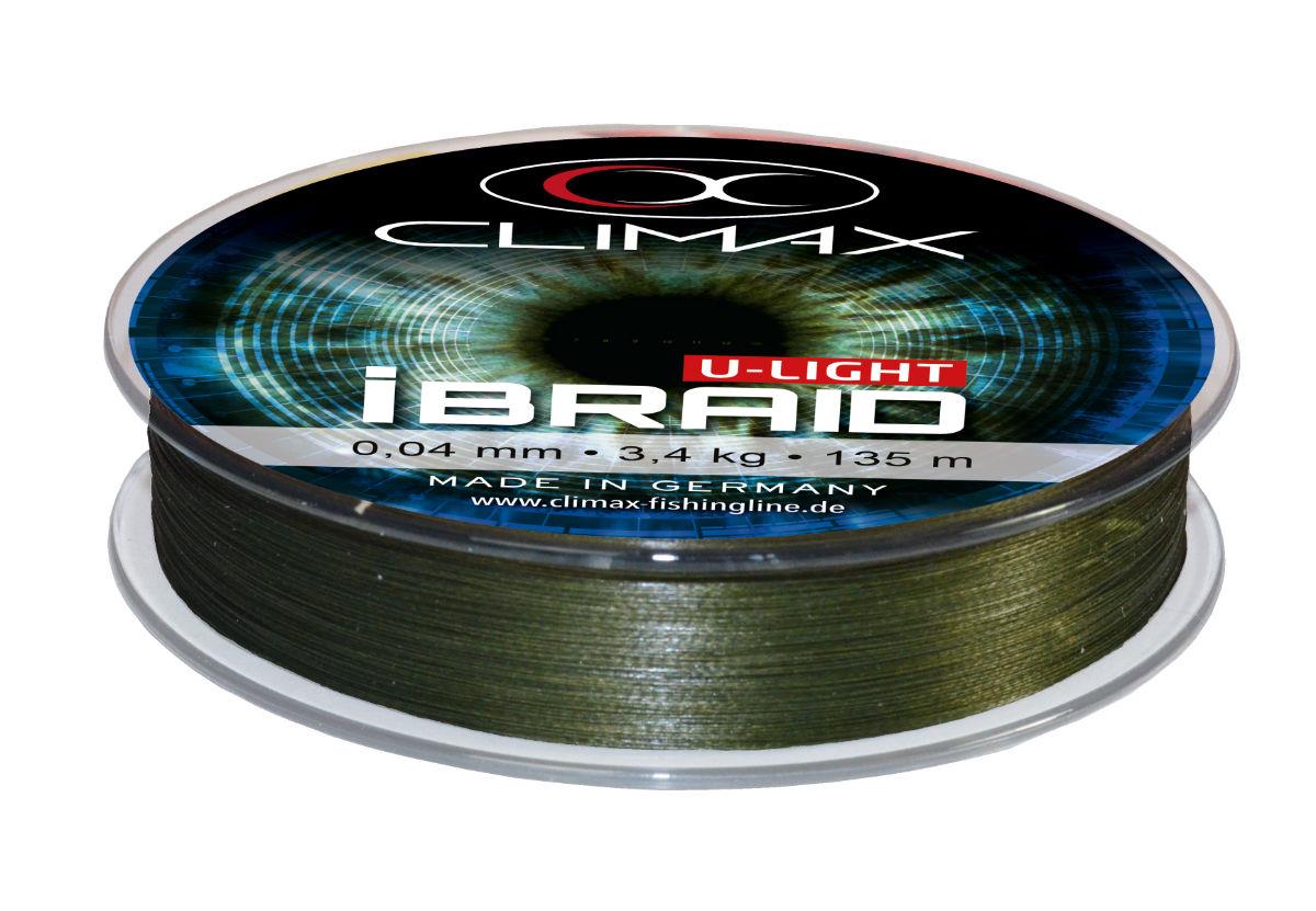 Fir textil CLIMAX iBRAID U-LIGHT MOSSGREEN 275m 0.10mm 7.5kg Fir textil CLIMAX iBRAID U-LIGHT MOSSGREEN 275m 0.10mm 7.5kg