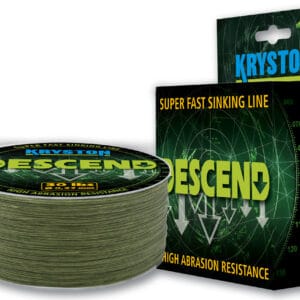 Fir textil KRYSTON DESCENT SUPER FAST SINKING 300m 20lb 0.27mm Olive Mud