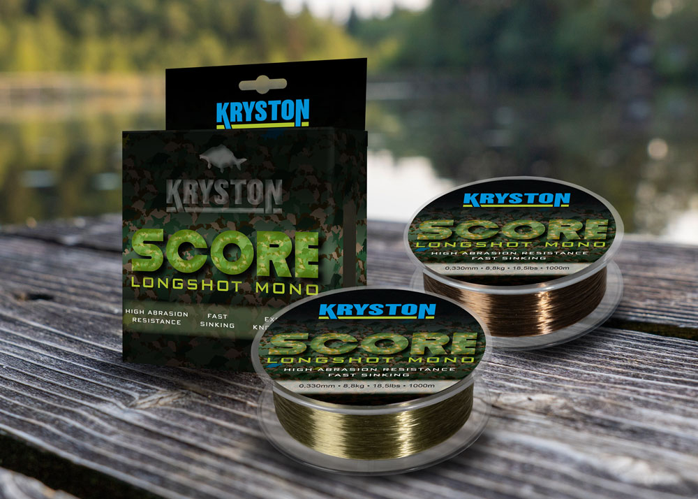 Fir monofilament KRYSTON SCORE LONGSHOT MONO 1000m 0.31mm 16lb 7.6kg Dark Brown Fir monofilament KRYSTON SCORE LONGSHOT MONO 1000m 0.31mm 16lb 7.6kg Dark Brown