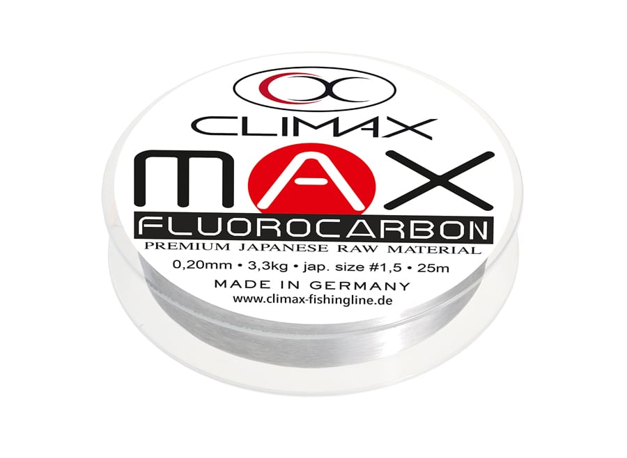 Fir fluorocarbon CLIMAX MAX FLUOROCARBON 25m 0.40mm 9.9kg Fir fluorocarbon CLIMAX MAX FLUOROCARBON 25m 0.40mm 9.9kg