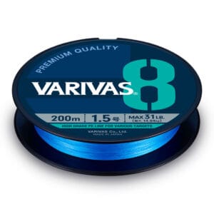 Fir textil VARIVAS PE 8 BLUE EDITION 150m 0.165mm 20lb Fluo Ocean Blue