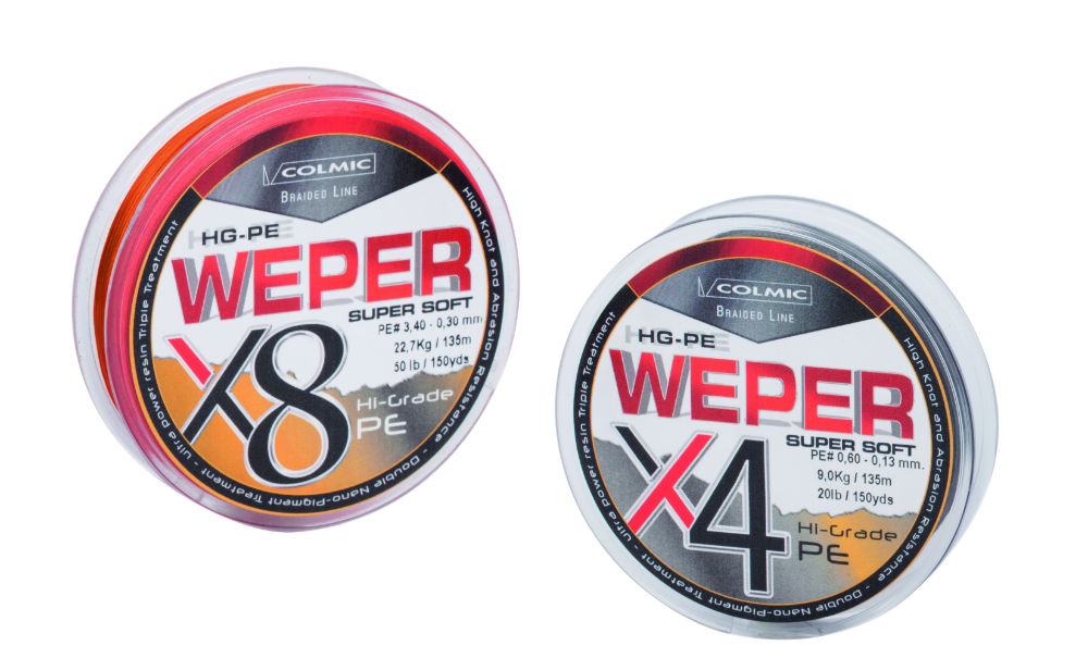 Fir textil WEPER X4 ORANGE 45lbs 150yds 137m 0.25mm Fir textil WEPER X4 ORANGE 45lbs 150yds 137m 0.25mm