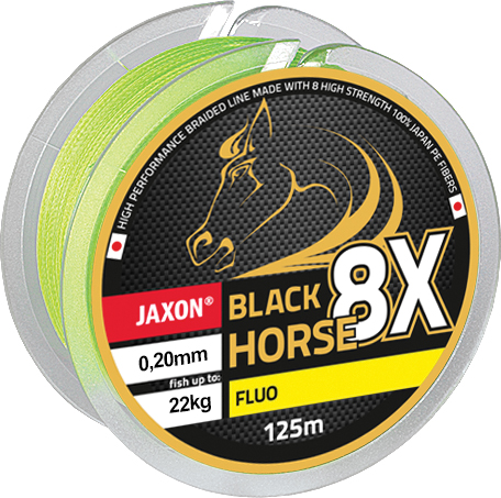 Fir textil BLACK HORSE PE 8X FLUO 125m 0.12mm Fir textil BLACK HORSE PE 8X FLUO 125m 0.12mm