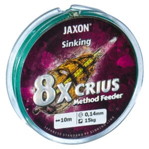 Fir textil JAXON CRIUS PE X8 FLASH GREEN 150m 0.08mm 5kg