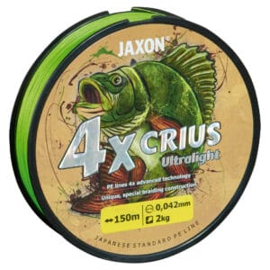 Fir textil JAXON CRIUS PE 4X ULTRALIGHT FLASH GREEN 150m 0.061mm 4kg