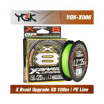 Fir textil Generic Tackle YGK X-Braid Upgrade X8 Verde Fluo 150m/30LBS