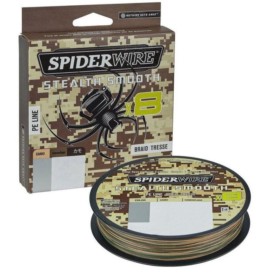 1740a14617bf182e32ab4f8f5b833970 Fir textil Spiderwire Stealth Smooth 8 Camo 0,15mm/16,5kg/150m - imagine 1