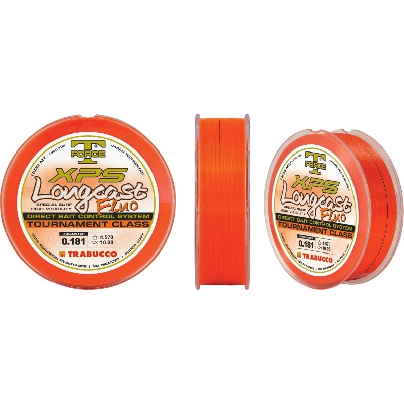 2667c5fe38482f42b506c6e12852885a Fir monofilament Trabucco T-Force XLS Longcast Fluo 0,40mm/20,13kg/1200m - imagine 1