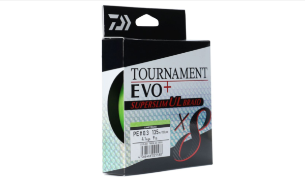 Fir textil Daiwa Tournament 8X Braid EVO+ Super Slim PE0.3/4,1kg/135m - imagine 2