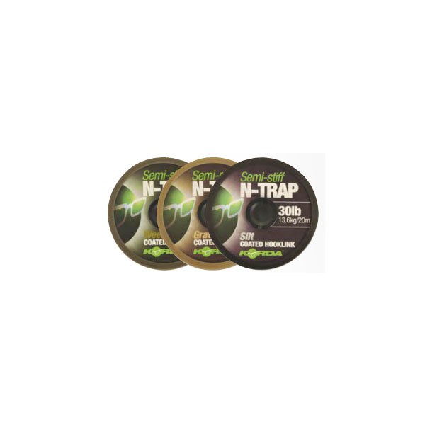 30f075c4e6ddeecadd0bc311309c603f Înaintaș Korda N-Trap Semi Stiff Coated Verde 20LBS/20m - imagine 1