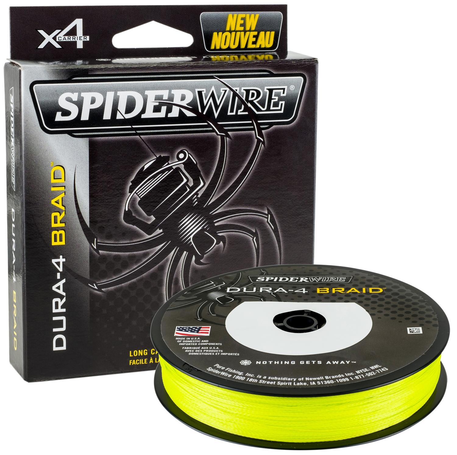 34fffe881e31bfbee0eed795bc441764 Fir textil Spiderwire Dura 4 Galben 0,10mm/9,1kg/150m - imagine 1