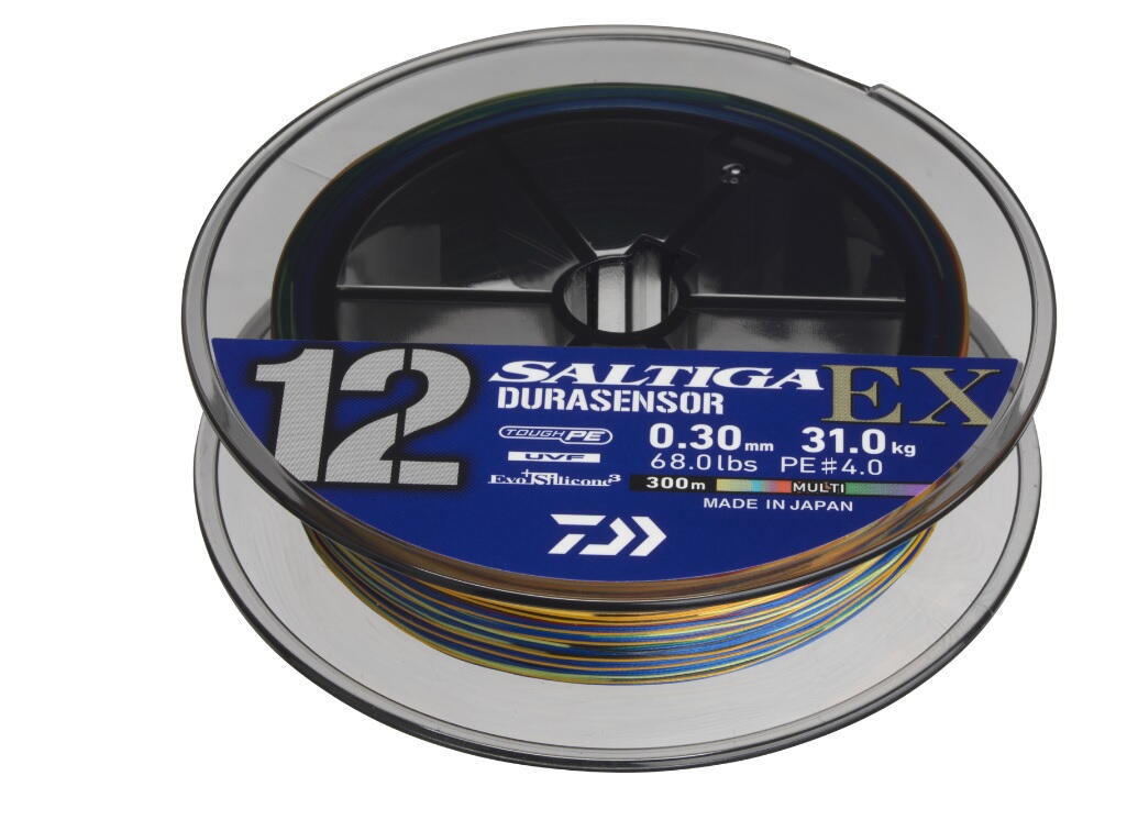 36bf6083305e9ad5da74407deee421c5 Fir textil Daiwa Saltiga Durasensor X12 EX+SI3 Multicolor 0,26mm/55LBS/300m - imagine 1