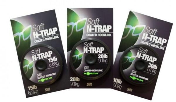Fir textil Korda Textil N-Trap Soft Coated Silt 20LBS/20m - imagine 3