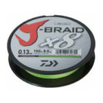 Fir textil Daiwa J-Braid X8 Chartreuse 0,16mm/9,0kg/300m - imagine 2