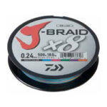 Fir textil Daiwa J-Braid X8 Multicolor 0,10mm/6kg/150m - imagine 2